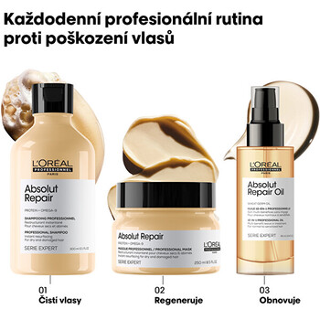 Séria Expert Absolut Repair Oil 10-in-1 - Olej na vlasy
